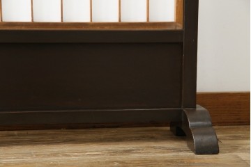 和製アンティーク　和の風情が漂う障子入り衝立て　(R-082030)