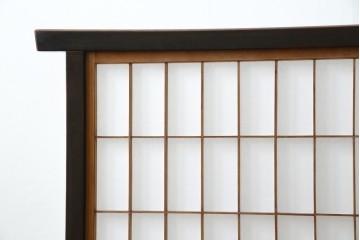 和製アンティーク　和の風情が漂う障子入り衝立て　(R-082030)