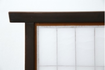 和製アンティーク　和の風情が漂う障子入り衝立て　(R-082030)