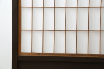 和製アンティーク　和の風情が漂う障子入り衝立て　(R-082030)