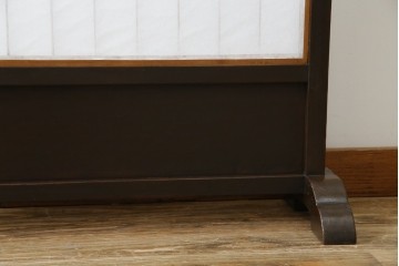 和製アンティーク　和の風情が漂う障子入り衝立て　(R-082030)