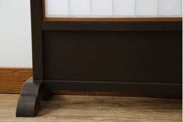 和製アンティーク　和の風情が漂う障子入り衝立て　(R-082030)