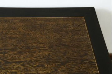 和製アンティーク　上手物!!　ツートンカラートップ　古い洋館の作りの良い、ツートンカラートップ洋風テーブル　(R-082031)