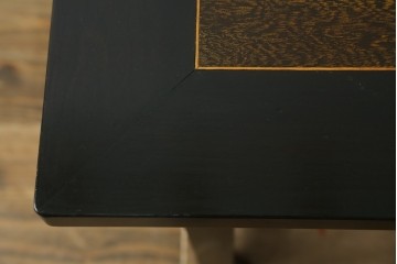 和製アンティーク　上手物!!　ツートンカラートップ　古い洋館の作りの良い、ツートンカラートップ洋風テーブル　(R-082031)