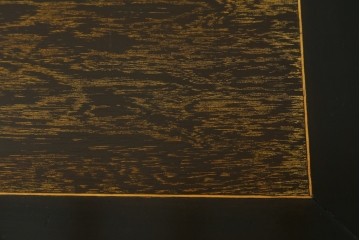 和製アンティーク　上手物!!　ツートンカラートップ　古い洋館の作りの良い、ツートンカラートップ洋風テーブル　(R-082031)