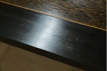 和製アンティーク　上手物!!　ツートンカラートップ　古い洋館の作りの良い、ツートンカラートップ洋風テーブル　(R-082031)