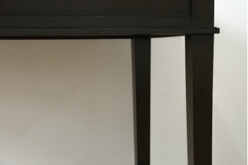 和製アンティーク　上手物!!　ツートンカラートップ　古い洋館の作りの良い、ツートンカラートップ洋風テーブル　(R-082031)