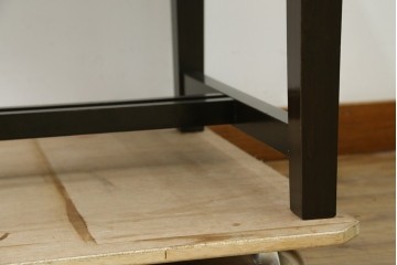 和製アンティーク　上手物!!　ツートンカラートップ　古い洋館の作りの良い、ツートンカラートップ洋風テーブル　(R-082031)