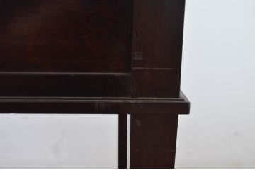和製アンティーク　上手物!!　ツートンカラートップ　古い洋館の作りの良い、ツートンカラートップ洋風テーブル(カフェテーブル、コーヒーテーブル、リビングテーブル、センターテーブル、飾り台)(R-082031)