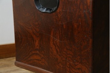 和製アンティーク　欅(ケヤキ)材　美しい杢目が魅力的な長火鉢　(R-082032)