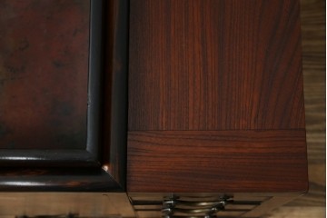 和製アンティーク　欅(ケヤキ)材　美しい杢目が魅力的な長火鉢　(R-082032)