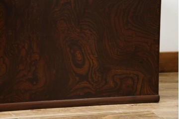 和製アンティーク　欅(ケヤキ)材　美しい杢目が魅力的な長火鉢　(R-082032)