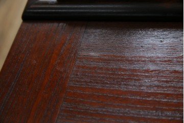 和製アンティーク　欅(ケヤキ)材　美しい杢目が魅力的な長火鉢　(R-082032)