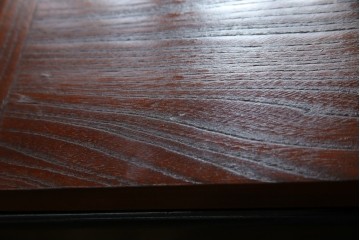 和製アンティーク　欅(ケヤキ)材　美しい杢目が魅力的な長火鉢　(R-082032)