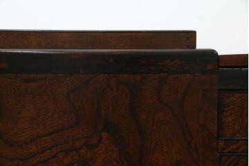 和製アンティーク　欅(ケヤキ)材　美しい杢目が魅力的な長火鉢　(R-082032)