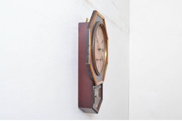 アンティーク時計　アメリカ　New Haven Clock Co(ニューヘブン クロック社)　お部屋を上品に彩る八角時計(オクタゴン、柱時計、掛け時計、古時計、振り子時計)(R-082038)