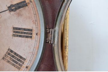 アンティーク時計　アメリカ　New Haven Clock Co(ニューヘブン クロック社)　お部屋を上品に彩る八角時計(オクタゴン、柱時計、掛け時計、古時計、振り子時計)(R-082038)