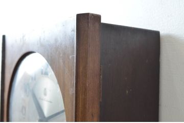 和製アンティーク　愛知時計電機(アイチ、AICHI)　AC TRADE MARK(トレードマーク)　30DAY　レトロな雰囲気漂う掛け時計(柱時計、古時計、振り子時計)(R-082042)