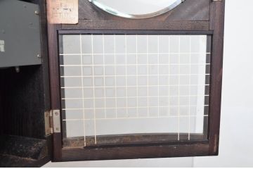 和製アンティーク　愛知時計電機(アイチ、AICHI)　AC TRADE MARK(トレードマーク)　30DAY　レトロな雰囲気漂う掛け時計(柱時計、古時計、振り子時計)(R-082042)