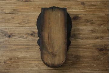 和製アンティーク　明治期より受け継がれた古い木味が魅力のだるま時計　(R-082044)