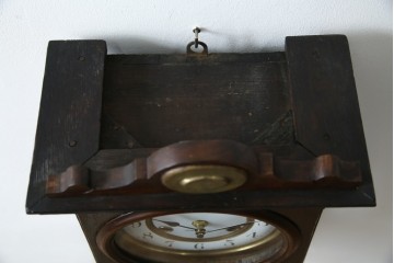 和製アンティーク TRADE(S)MARK クラシカルな雰囲気が素敵な筋ガラス入り柱時計　(R-082046)