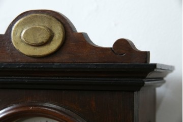 和製アンティーク TRADE(S)MARK クラシカルな雰囲気が素敵な筋ガラス入り柱時計　(R-082046)