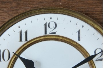 和製アンティーク TRADE(S)MARK クラシカルな雰囲気が素敵な筋ガラス入り柱時計　(R-082046)