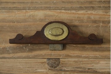 和製アンティーク TRADE(S)MARK クラシカルな雰囲気が素敵な筋ガラス入り柱時計　(R-082046)