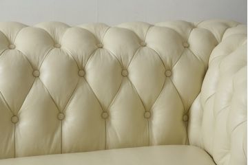中古　超美品　ほぼ新品　入手困難商品　SUNTON(サントン)社　Huntington(ハンティントン)シリーズ　本革(レザー)　上質な空間づくりに取り入れたいチェスターフィールドソファ(2P、2.5P、3P、2人掛け、2.5人掛け、3人掛け)(R-082055)