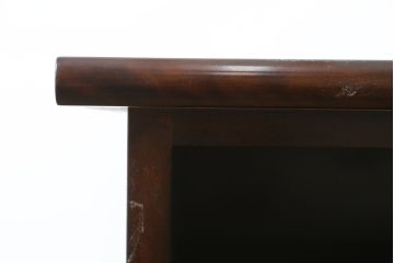 中古　希少な廃番品　九州民芸家具　格子入り　落ち着いた色合いが大人な雰囲気を醸し出す水屋箪笥サイドボード(下駄箱、収納棚、戸棚、キャビネット、食器棚、店舗什器)(R-082057)
