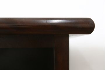 中古　希少な廃番品　九州民芸家具　格子入り　落ち着いた色合いが大人な雰囲気を醸し出す水屋箪笥サイドボード(下駄箱、収納棚、戸棚、キャビネット、食器棚、店舗什器)(R-082057)