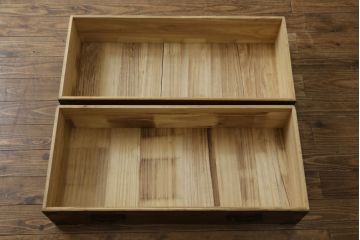 和製ビンテージ　美品　アンティーク調　和の風情をたっぷりと感じられる車箪笥(和たんす、衣装タンス、収納箪笥、整理箪笥、引き出し、サイドボード、ヴィンテージ)(R-082063)