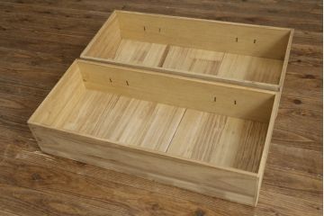 和製ビンテージ　美品　アンティーク調　和の風情をたっぷりと感じられる車箪笥(和たんす、衣装タンス、収納箪笥、整理箪笥、引き出し、サイドボード、ヴィンテージ)(R-082063)