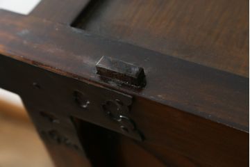 和製ビンテージ　美品　アンティーク調　和の風情をたっぷりと感じられる車箪笥(和たんす、衣装タンス、収納箪笥、整理箪笥、引き出し、サイドボード、ヴィンテージ)(R-082063)