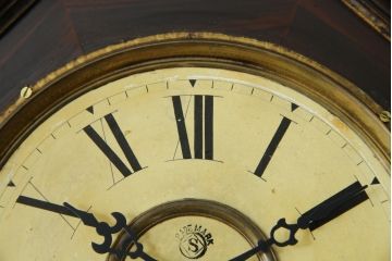和製アンティーク　レトロな佇まいが味わい深い八角時計(柱時計、掛け時計、古時計、振り子時計)(R-082070)