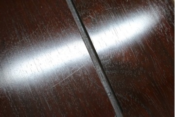中古　超美品　国産　職人手作り　指物工芸家具　漆塗り　総紫檀(シタン)材　落ち着いた色味と丸みを帯びた脚が上品な座卓　定価約70万円　(R-082075)