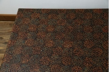 中古　美品　東北　津軽塗り　唐塗り　隅々まで意匠を凝らした上質で美しい漆塗りの座卓　(R-082076)