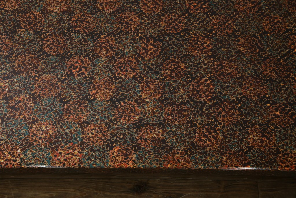 中古　美品　東北　津軽塗り　唐塗り　隅々まで意匠を凝らした上質で美しい漆塗りの座卓　(R-082076)