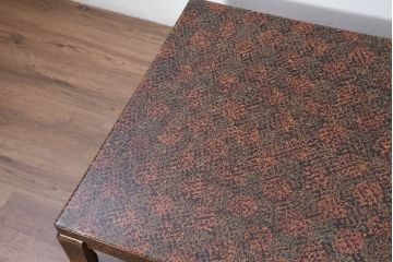 中古　美品　東北　津軽塗り　唐塗り　隅々まで意匠を凝らした上質で美しい漆塗りの座卓(ローテーブル、センターテーブル、リビングテーブル)(R-082076)