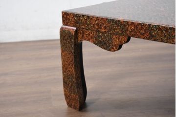 中古　美品　東北　津軽塗り　唐塗り　隅々まで意匠を凝らした上質で美しい漆塗りの座卓(ローテーブル、センターテーブル、リビングテーブル)(R-082076)