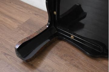 中古　美品　東北　津軽塗り　唐塗り　隅々まで意匠を凝らした上質で美しい漆塗りの座卓(ローテーブル、センターテーブル、リビングテーブル)(R-082076)
