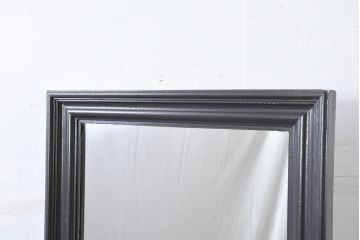中古　クラシカルな雰囲気を醸し出す特注品の大きな縦型ミラー(壁掛け鏡、ウォールミラー、姿見、店舗什器)(製作費約20万円)(R-082079)