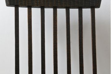 和製ビンテージ　職人手作り品　民芸家具　洗練されたデザインが魅力的な胡坐(あぐら)座椅子(座イス、座いす、ローチェア、板座チェア、ヴィンテージ)(R-082080)