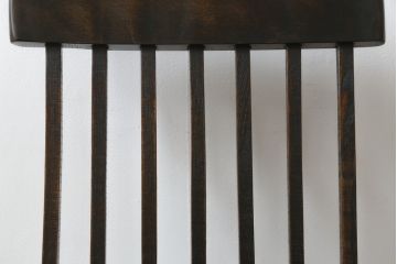 和製ビンテージ　職人手作り品　民芸家具　洗練されたデザインが魅力的な胡坐(あぐら)座椅子(座イス、座いす、ローチェア、板座チェア、ヴィンテージ)(R-082081)