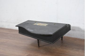 ジャンク品　国産　希少品　昭和初期　MIKADO OKAYAMA(ミカドピアノ)　可愛らしいアンティークミニピアノ(オブジェ、ディスプレイ、おもちゃ、玩具)(R-082083)