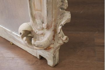 フランスアンティーク　超特大　高さ2.6メートル　迫力のある彫刻のブロカントフレンチミラー(ウォールミラー、姿見、壁掛け鏡、店舗什器)(R-082090)