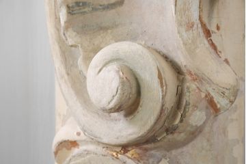 フランスアンティーク　超特大　高さ2.6メートル　迫力のある彫刻のブロカントフレンチミラー(ウォールミラー、姿見、壁掛け鏡、店舗什器)(R-082090)