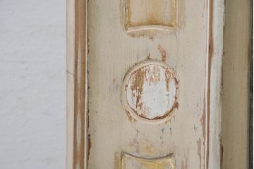 フランスアンティーク　超特大　高さ2.6メートル　迫力のある彫刻のブロカントフレンチミラー(ウォールミラー、姿見、壁掛け鏡、店舗什器)(R-082090)