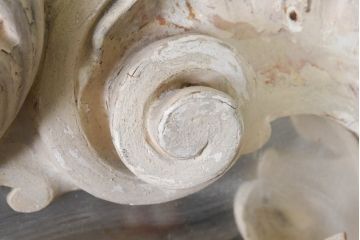 フランスアンティーク　超特大　高さ2.6メートル　迫力のある彫刻のブロカントフレンチミラー(ウォールミラー、姿見、壁掛け鏡、店舗什器)(R-082090)