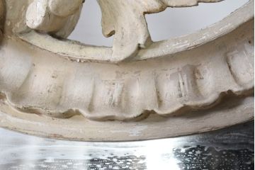 フランスアンティーク　超特大　高さ2.6メートル　迫力のある彫刻のブロカントフレンチミラー(ウォールミラー、姿見、壁掛け鏡、店舗什器)(R-082090)